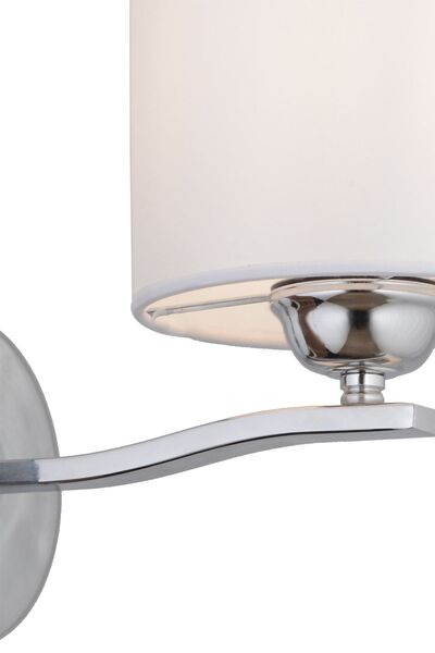 Apliqa Keria Tekli Beyaz Şapkalı Krom Duvar Lambası Yatak Odası-yatak Başı-banyo Için Modern Aplik
