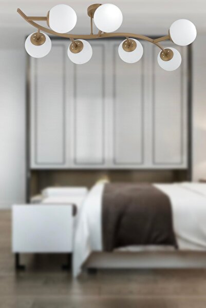 Apliqa Izem 7'li Eskitme Modern Plafonyer Genç Odası Mutfak Yatak Odası Avize