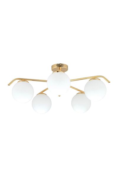 Apliqa Diaspor 5li Gold Modern Sarkıt Genç Odası Yatak Odası Retro Salon Avize