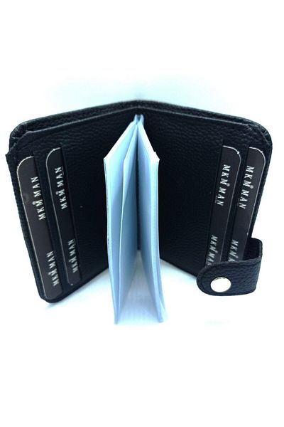 MKM MAN Men's Black Card Holder and Wallet