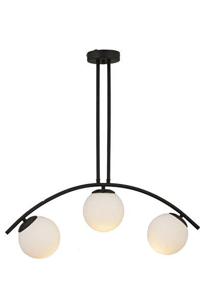 Apliqa Fralde 3Lü Siyah Modern Mutfak Cafe Restoran için Uygun Retro Salon Avize