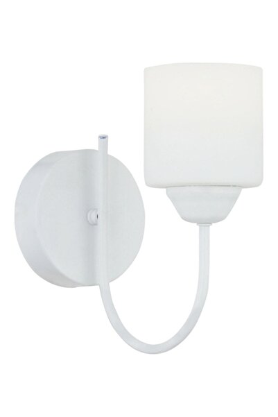 Apliqa Esila Beyaz Boyalı Duvar Lambası Yatak Odası-Yatak Başı-Banyo İçin Modern Aplik