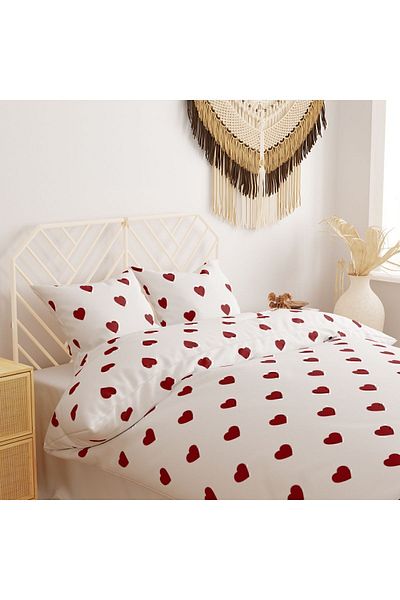 Pusula Home Double - Heart Duvet Cover Set