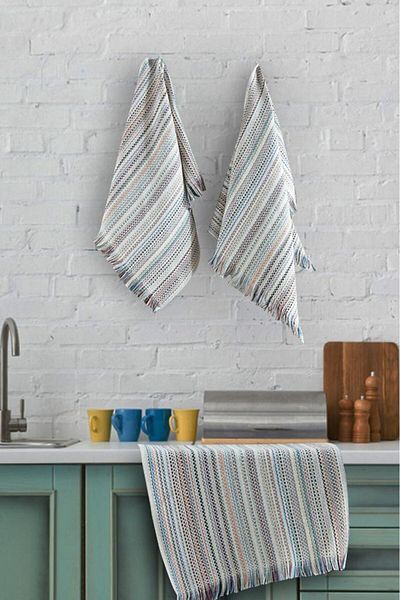 Miabella Home Set prosoape de bucatarie din 3 piese - Absorbant mare de apa si Uscare rapida, 30x50 Cm