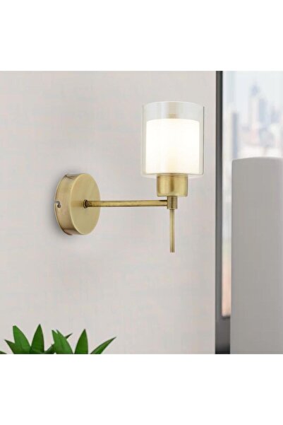 Apliqa Goldie Eskitme Duvar Lambası Yatak Odası-Yatak Başı-Banyo İçin Modern Aplik