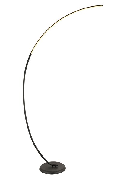 Apliqa Visellia Siyah 24 Watt Modern Tasarım Ledli Metal Lambader