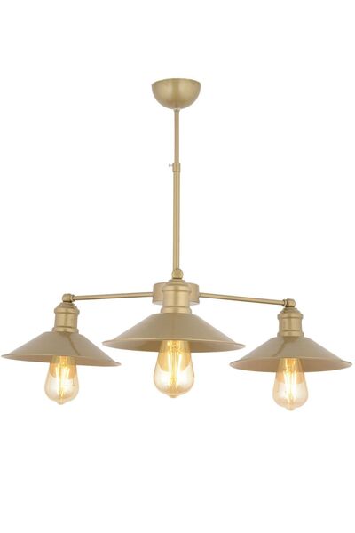 Apliqa Yanko 3 Lü Eskitme Aşağı Bakar Modern Sarkıt Genç OdasıYatak odası Salon Avize