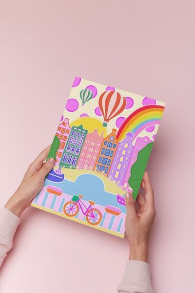 Hello Melody Design Εκτύπωση Bon Voyage Άμστερνταμ - Χωρίς πλαίσιο