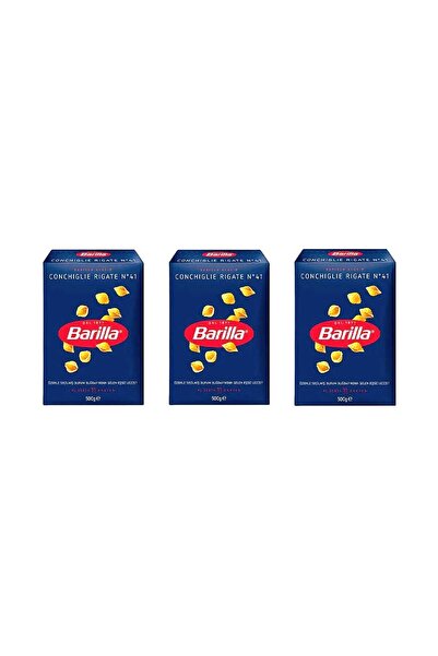 Barilla BARİLLA CONCHIGLIE RIGATE/ DENİZ KABUĞU 3X500GRAM
