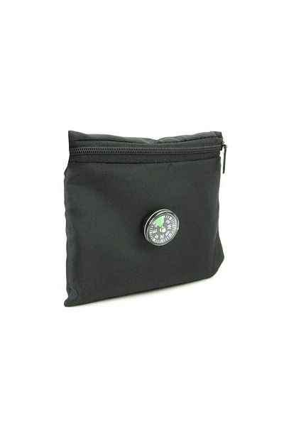 ihvanonline Pocket Prayer Mat with Compass - Black Color