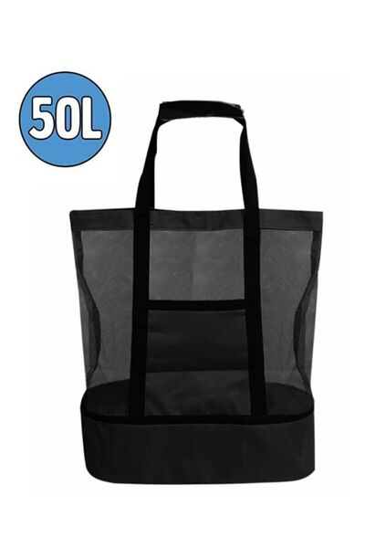 Mavi Kaktüs Sıcak Soğuk Korumalı Buzluk Termal Piknik-kamp-plaj- Seyahat Çantası 35+15 Litre
