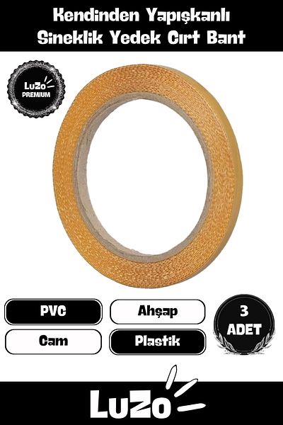 LuZo 4m 3 Pieces a Quality Series Strong Wooden Fly Screen Velcro Tape - Non-Marking