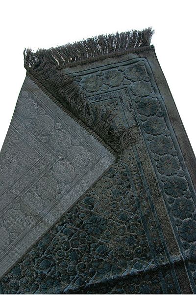 ihvanonline Black Velvet Velvet Pearl - Pearl Prayer Rug