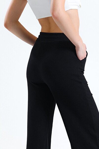 herşeygidiyor Kadın Lastikli Cepli Bol Paça Eşofman Altı