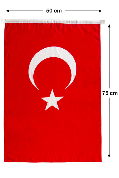 ihvan online Türk Bayrağı 50x75 cm Alpaka Kumaş