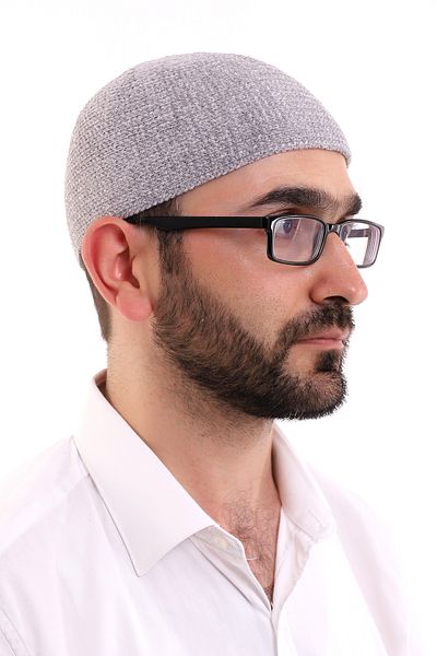ihvanonline Winter Velvet Skull Plain Pattern - Gray