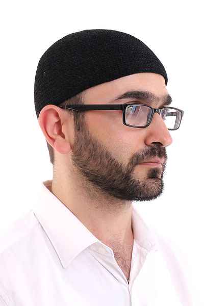 ihvanonline Μαύρο Βελούδινο Χειμερινό Skullcap - Απλό σχέδιο