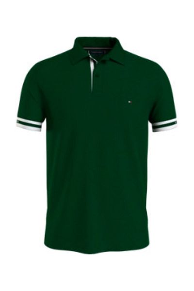 Tommy Hilfiger MONOTYPOVÁ MANŽETA SLIM FIT POLO