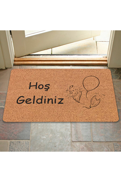M&H Quality Modern Digital Printed - Welcome Written Mat, Non-Slip Base and Hooded Knitted Blouse