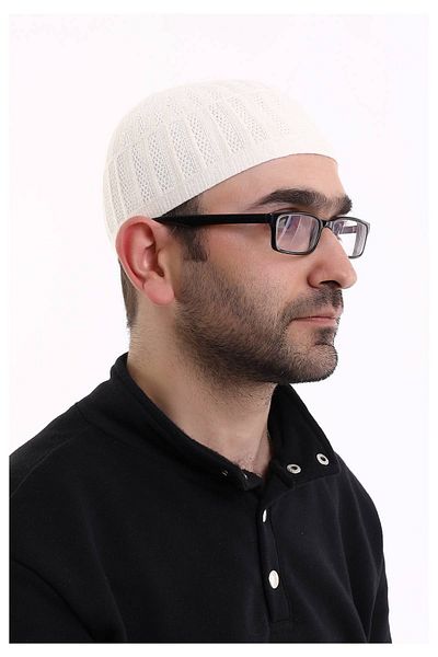 ihvanonline Bamboo Prayer Skull - White