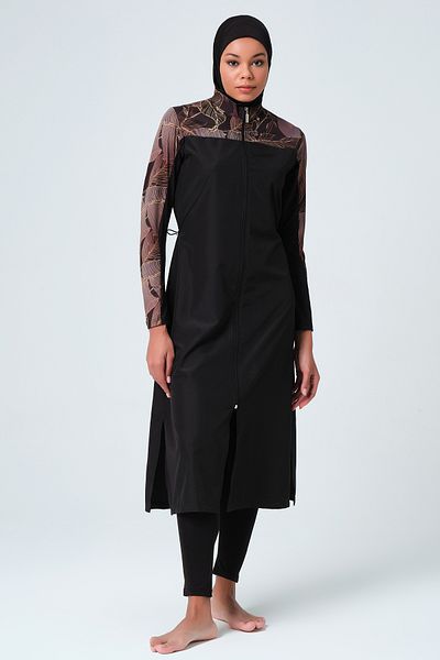 ALFASA Μαύρο Μαγιό Hijab - Ruby, Full Covered, 23512-23