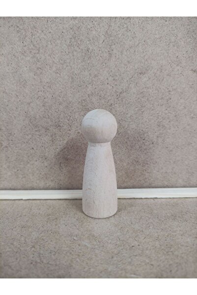 YAHO OYUNCAĞIN DOĞAL HALİ Ahşap Peg Bebek ( 1 Adet )