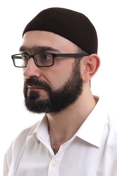 ihvanonline Тъмнокафява зимна молитвена шапка Orlon с диамантена шарка