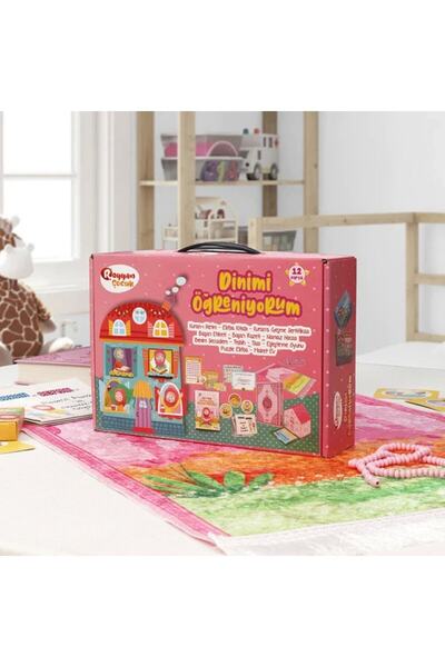 Furkan Neşriyat Dinimi Öğreniyorum Seti Çocuk Eğitici Aktivite - Pembe Renk -...