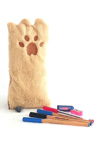 MY toys Peluş Pati Kalemlik Astarlı Kalem Kutusu