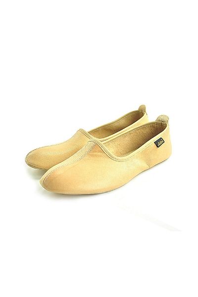 Akdam 100% Δερμάτινα Hajj Umrah Tavaf Booties and Home Shoes Cream