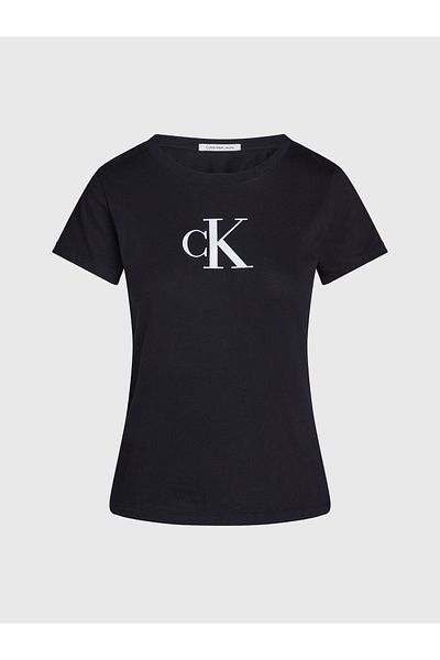 Calvin Klein Kadın Yetişkin Siyah T-shirt J20j222343-0go