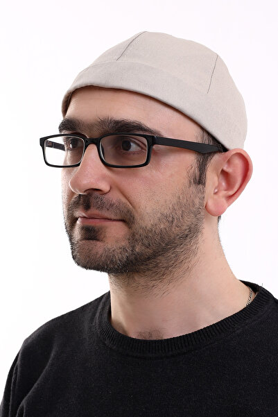 ihvan online Ayarlanabilir Cırt Cırtlı Erkek Bere Takke - Krem