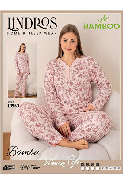 BEYAZTOPTAN Σετ γυναικείες πιτζάμες Bamboo μακρυμάνικο λευκό ποιότητας