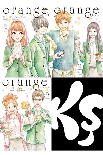 Komikşeyler Yayıncılık Orange Novel 1-2-3 manga seti /içigo takano)