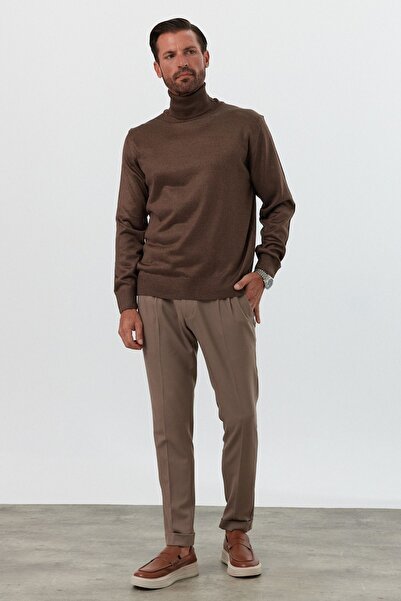 Livio Ferri Ανδρικό πλεκτό πουλόβερ με κανονική εφαρμογή με ζιβάγκο