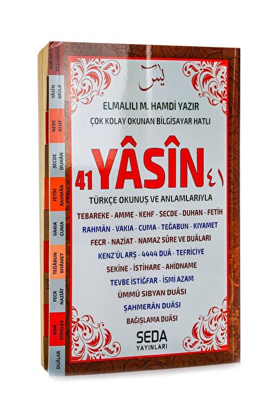 Seda Yayınları 41 Yasin Türkçe Okunuş Ve Anlamlarıyla - Bilgisayar Hatlı - Me...