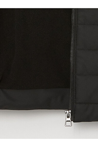 LC Waikiki LCW Dik Yaka Erkek Çocuk Deri Görünümlü Mont