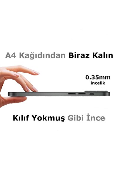 HyperAge Iphone 13 Kılıf Ultra Ince Mat Yüzeyli Elden Kaymaz Kamera Korumalı Kapak Yarı Şeffaf Derin Mor
