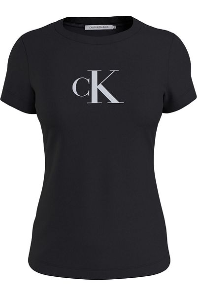 Calvin Klein Kadın Yetişkin Siyah T-shirt J20j222343-0go