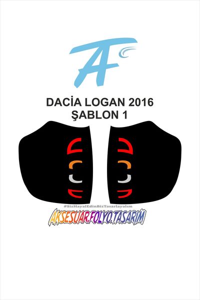 aksesuar folyo tasarım داسيا لوجان 2016 - نموذج سدادة فويل