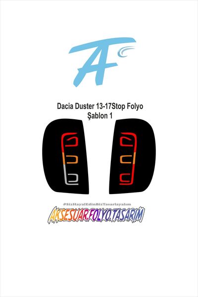 aksesuar folyo tasarım داسيا داستر 13-17 موديل إيقاف فويل