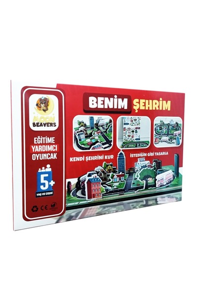 ihvan online Benim Şehrim Maketi - Ahşap Figür ve Maket - Eğitici Oyuncak - 5...