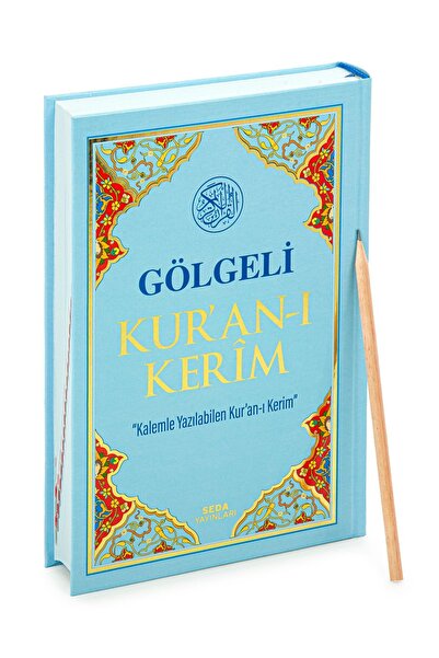 ihvan online Kalemle Yazılabilen Orta Boy Gölgeli Kuranı Kerim Mavi