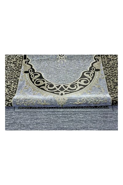 İhvan سجادة صلاة من التفتا العثمانية الاقتصادية باللون الأزرق - 0150