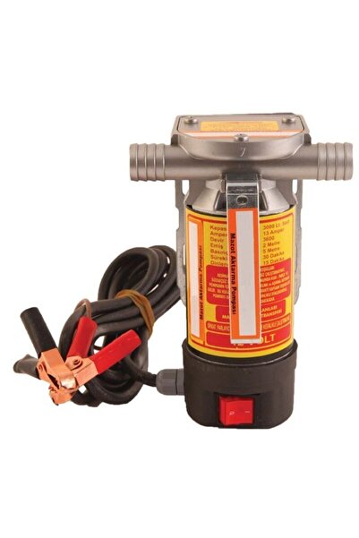 DÜZEY POMPA Düzey 12 Volt 1'' Hortum Çıkışlı Dıştan Çekme Mazot Aktarma(SIVI TRANSFER) Pompası(SU,SÜT,ZEYTİNYAĞ)