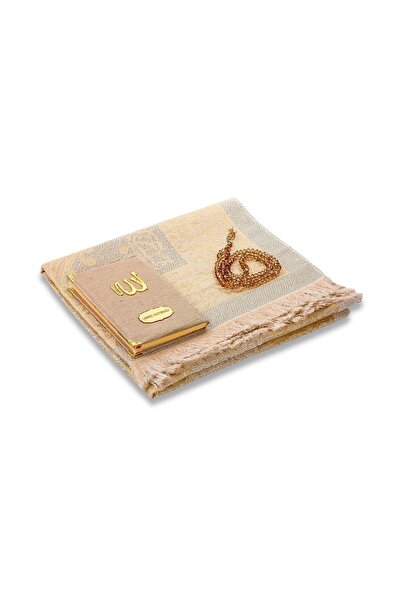 ihvan online Şantuk Kumaş Kaplı Yasin Kitabı - Çanta Boy - Isme Özel Plakalı - Seccadeli - Tesbihli - Keseli - Go