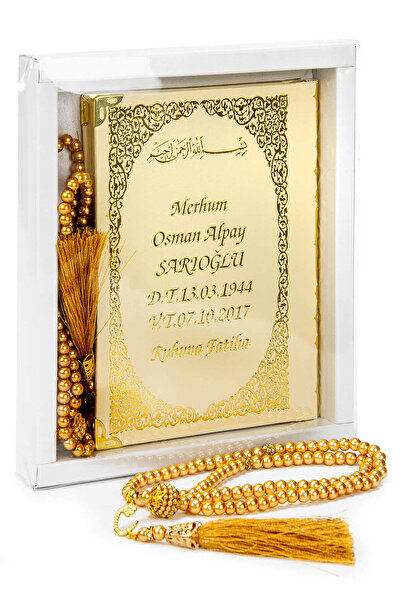 ihvan online 50 Adet - Isim Baskılı Ciltli Yasin Kitabı - Çanta Boy - 128 Say...