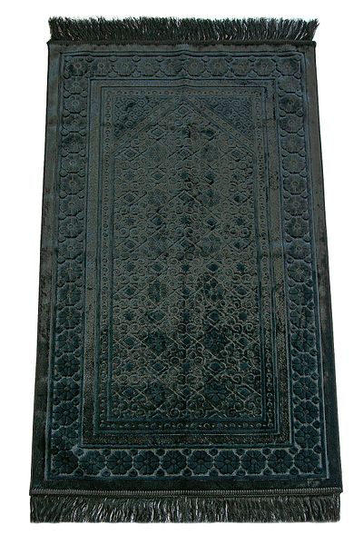 ihvanonline Black Velvet Velvet Pearl - Pearl Prayer Rug