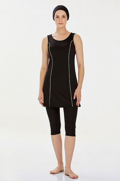 ROZAMAY Women's Marga Half Closed Hijab Swimsuit