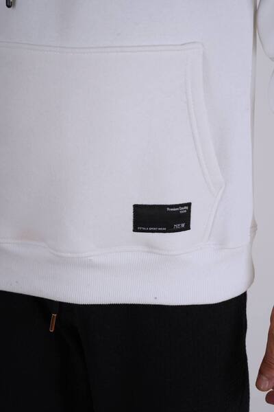 Est Estola Чоловічий світлий 3-нитковий світшот з капюшоном і кишенями-кенгуру